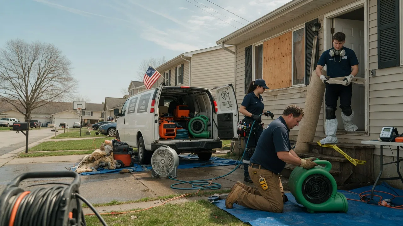 Water Damage Restoration in Tonica, IL near me